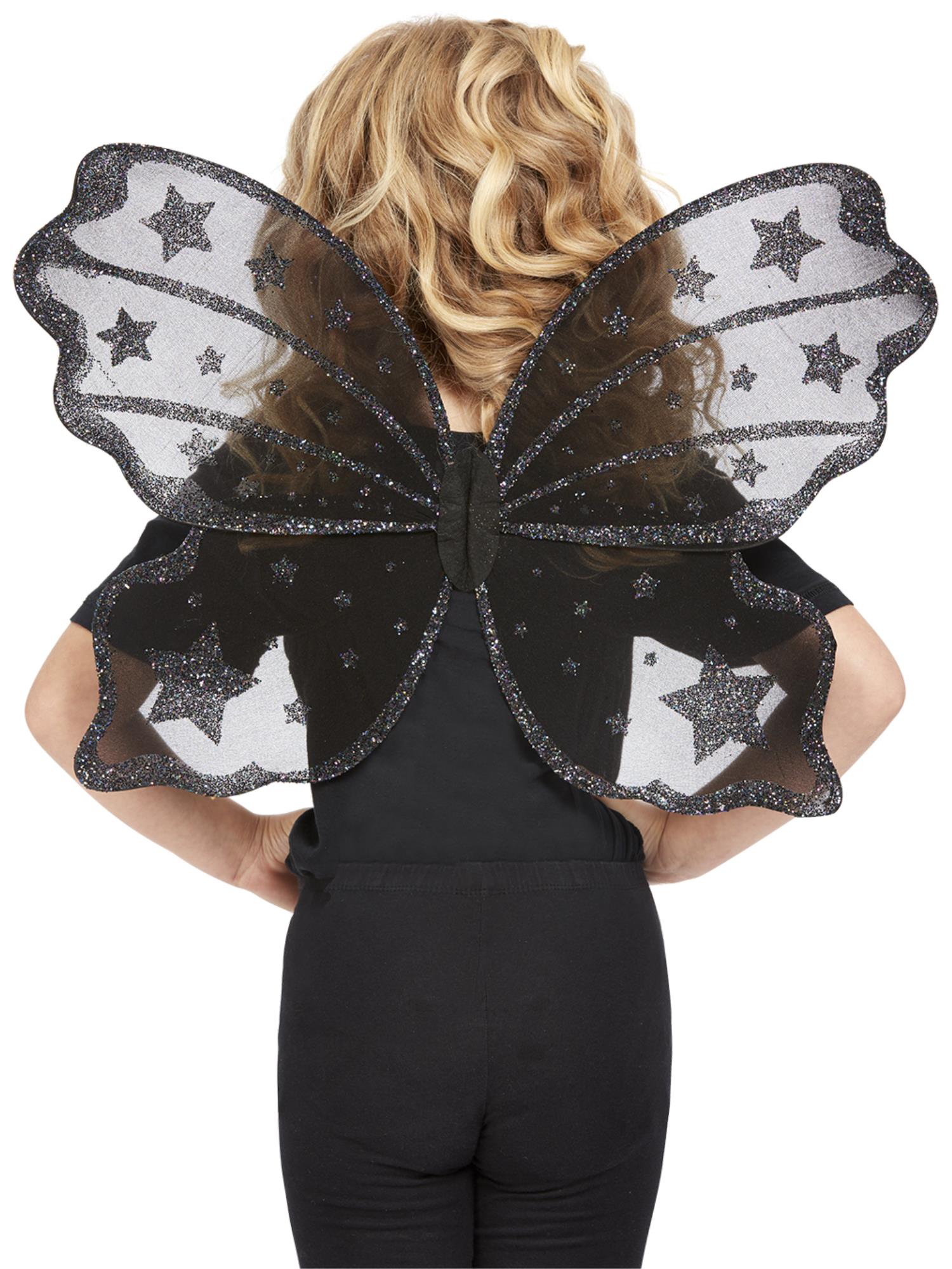 Dark Botanicals Schmetterlingsflügel, 42 cm/17 Zoll, schwarz
