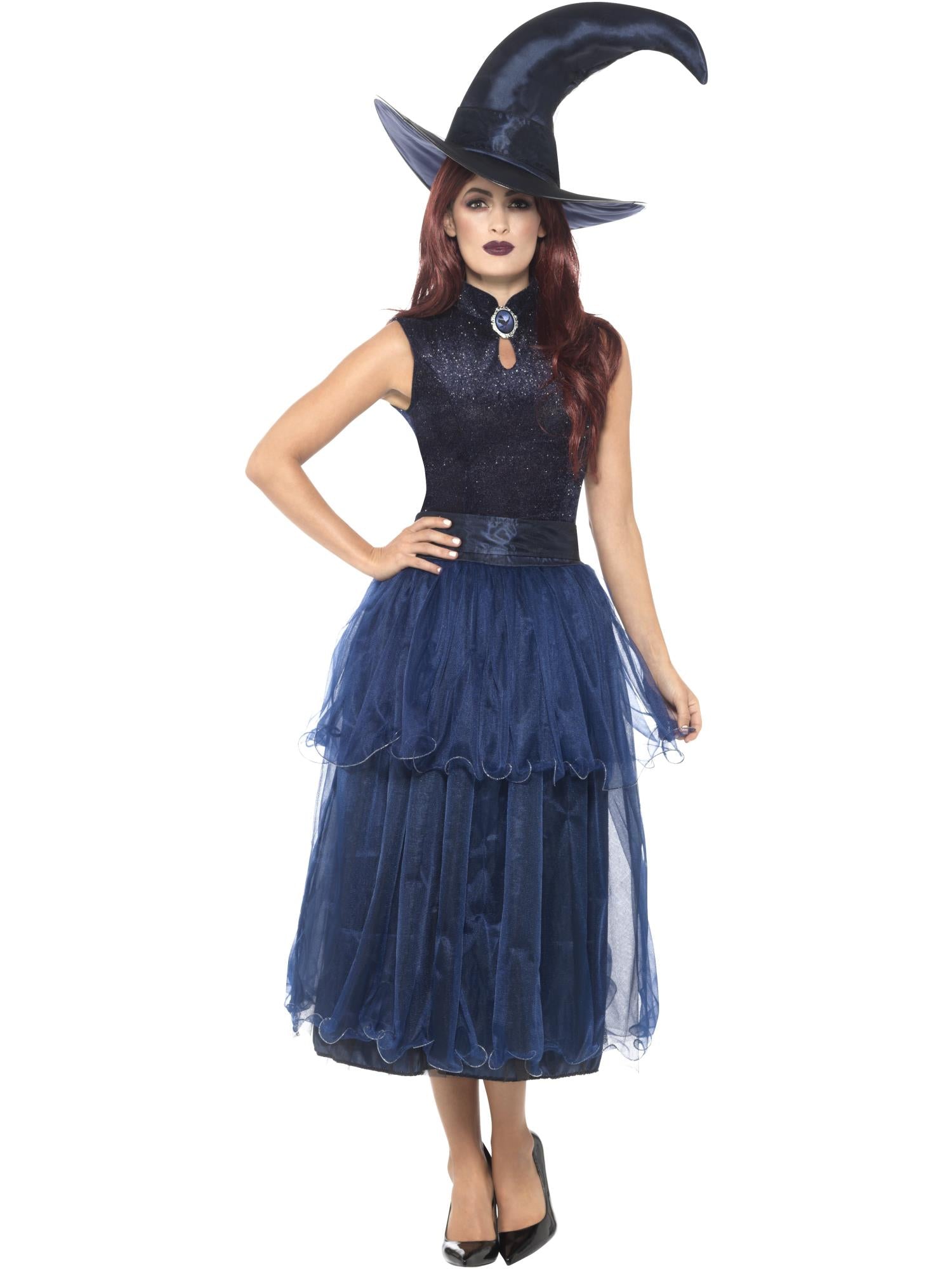 Deluxe Midnight Witch Costume, Blue