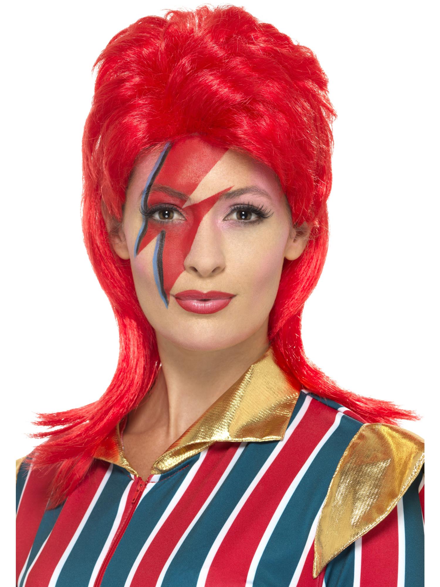 Space Superstar Wig, Red