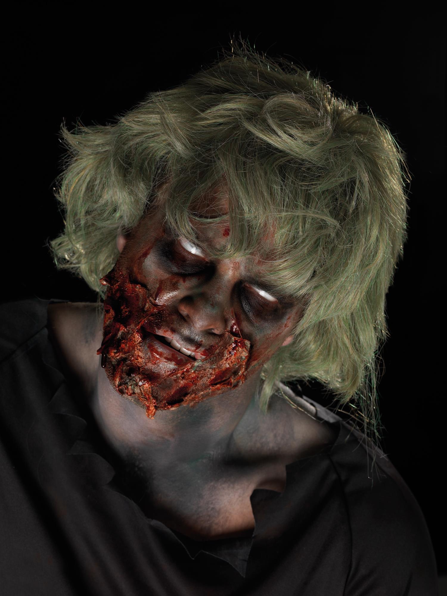 Smiffys Make-Up FX, Zombie-Puder-Dreck-Set, Aqua,