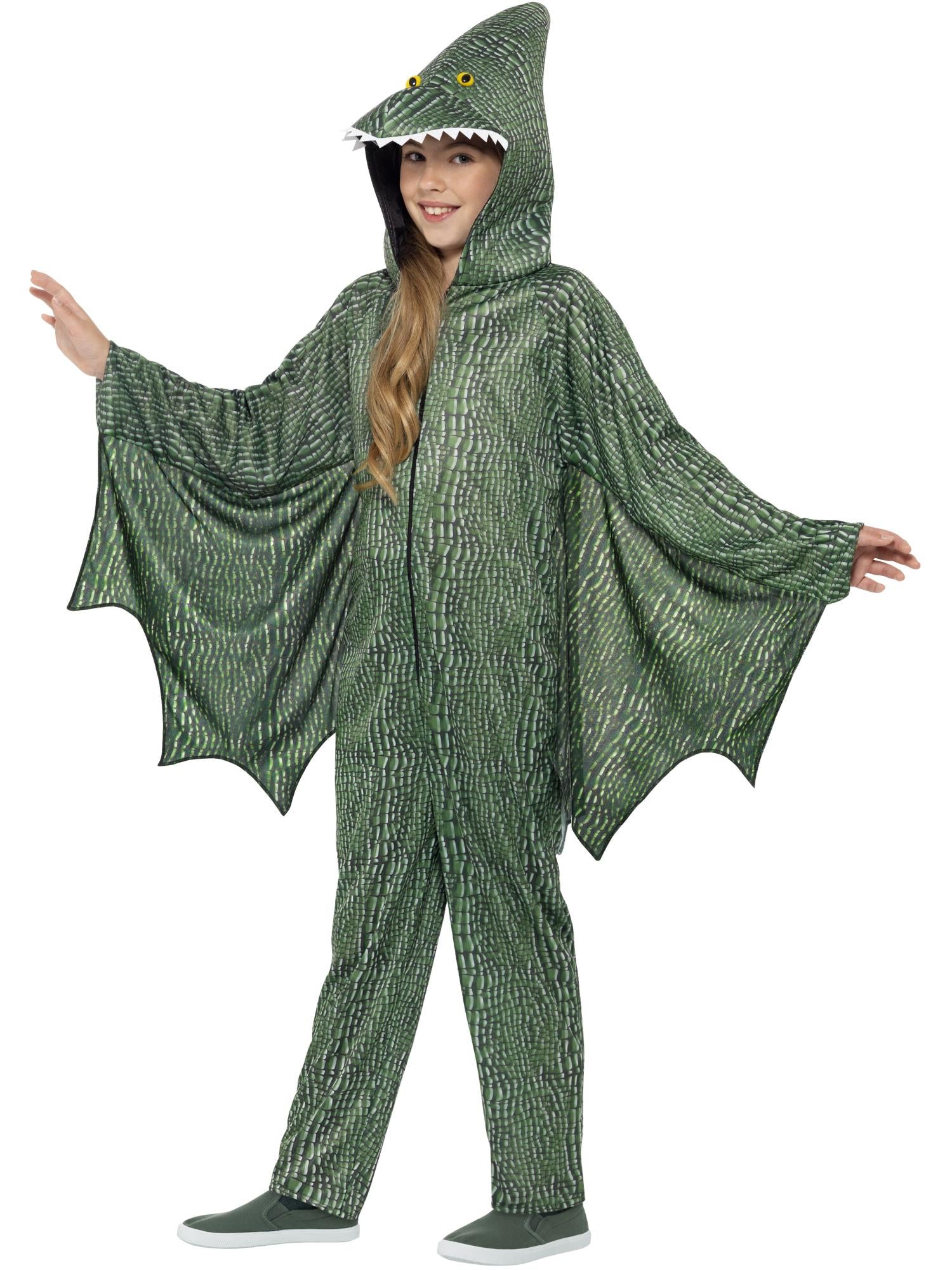 Pterodactyl Dinosaur Costume, Green