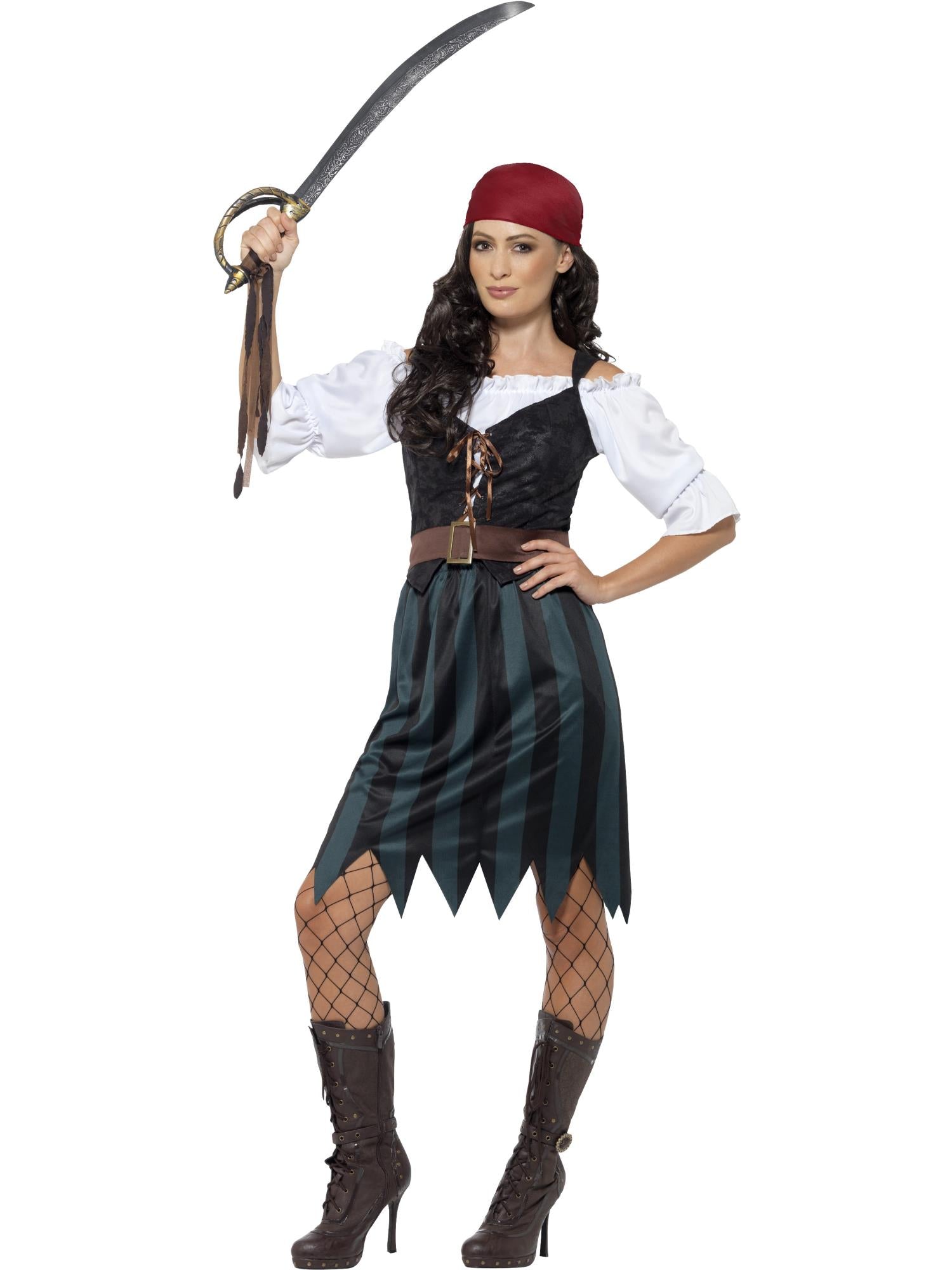 Pirate Deckhand Costume, Blue
