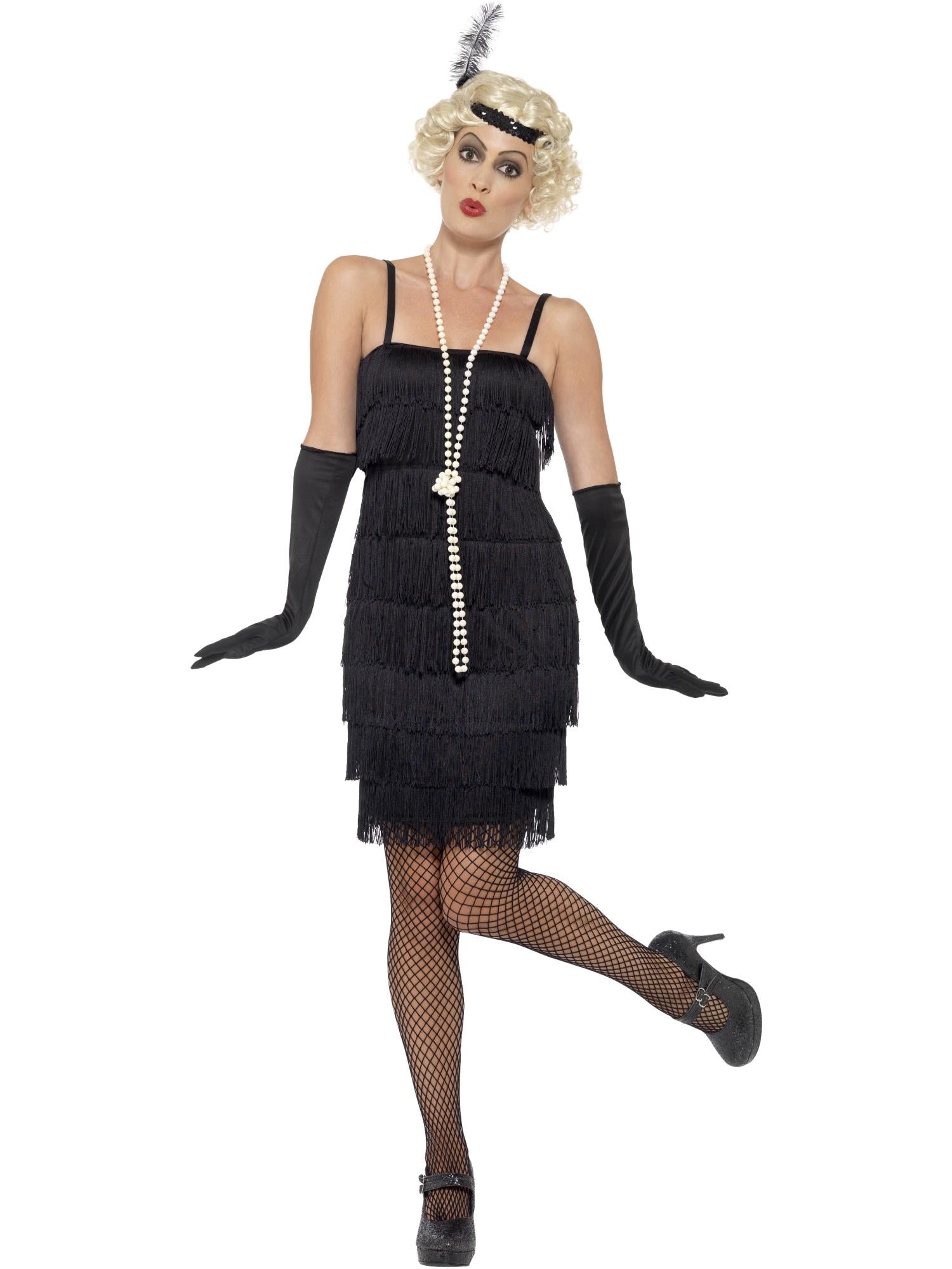 Flapper Costume, Black