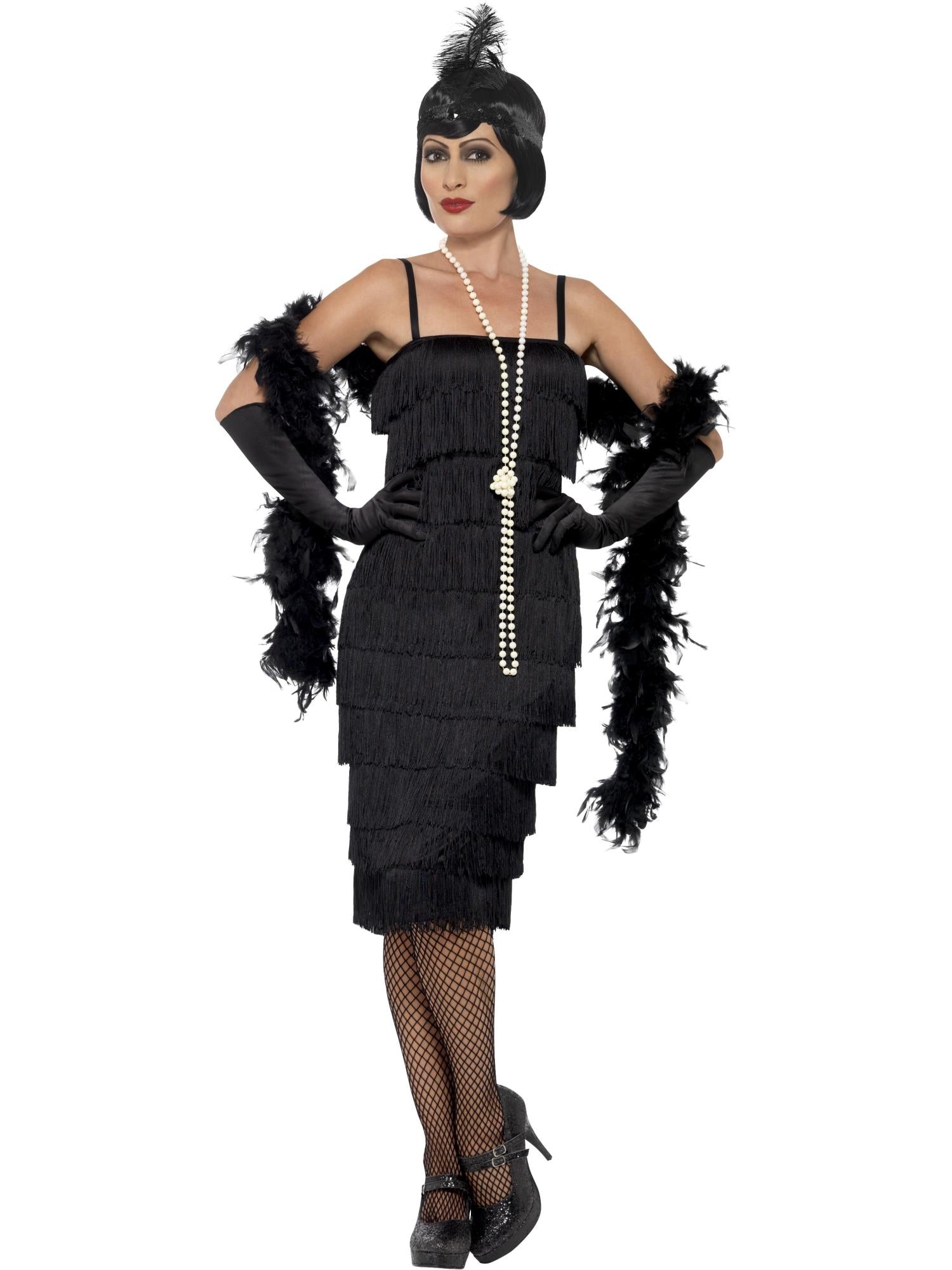 Flapper Costume, Black