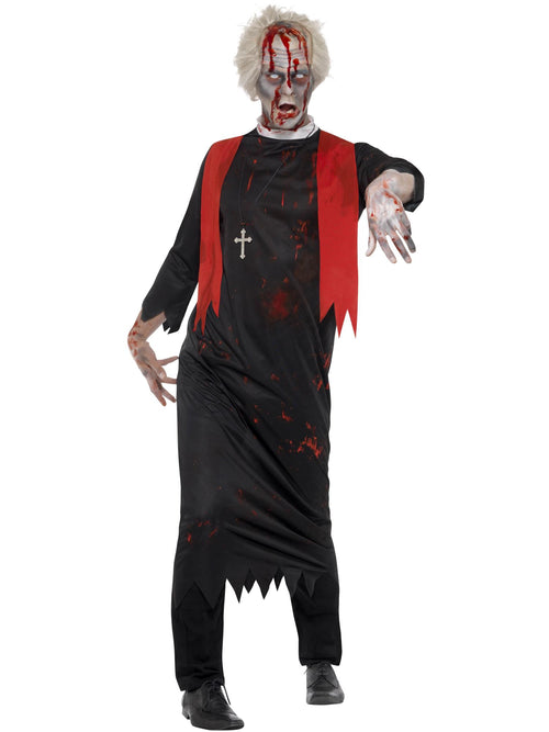 Zombie High Priest Costume, Black