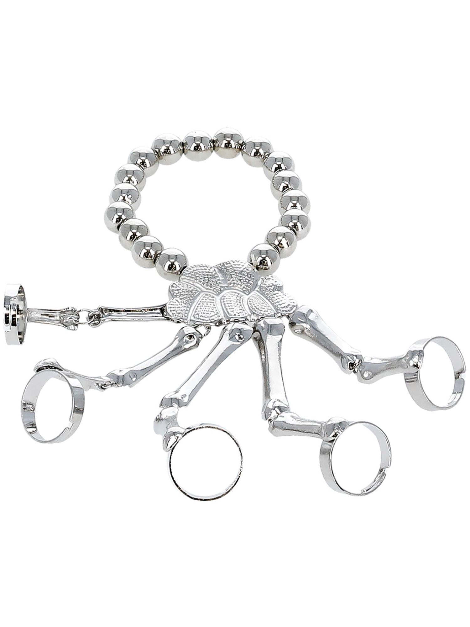 Skeleton Hand Bracelet, Silver