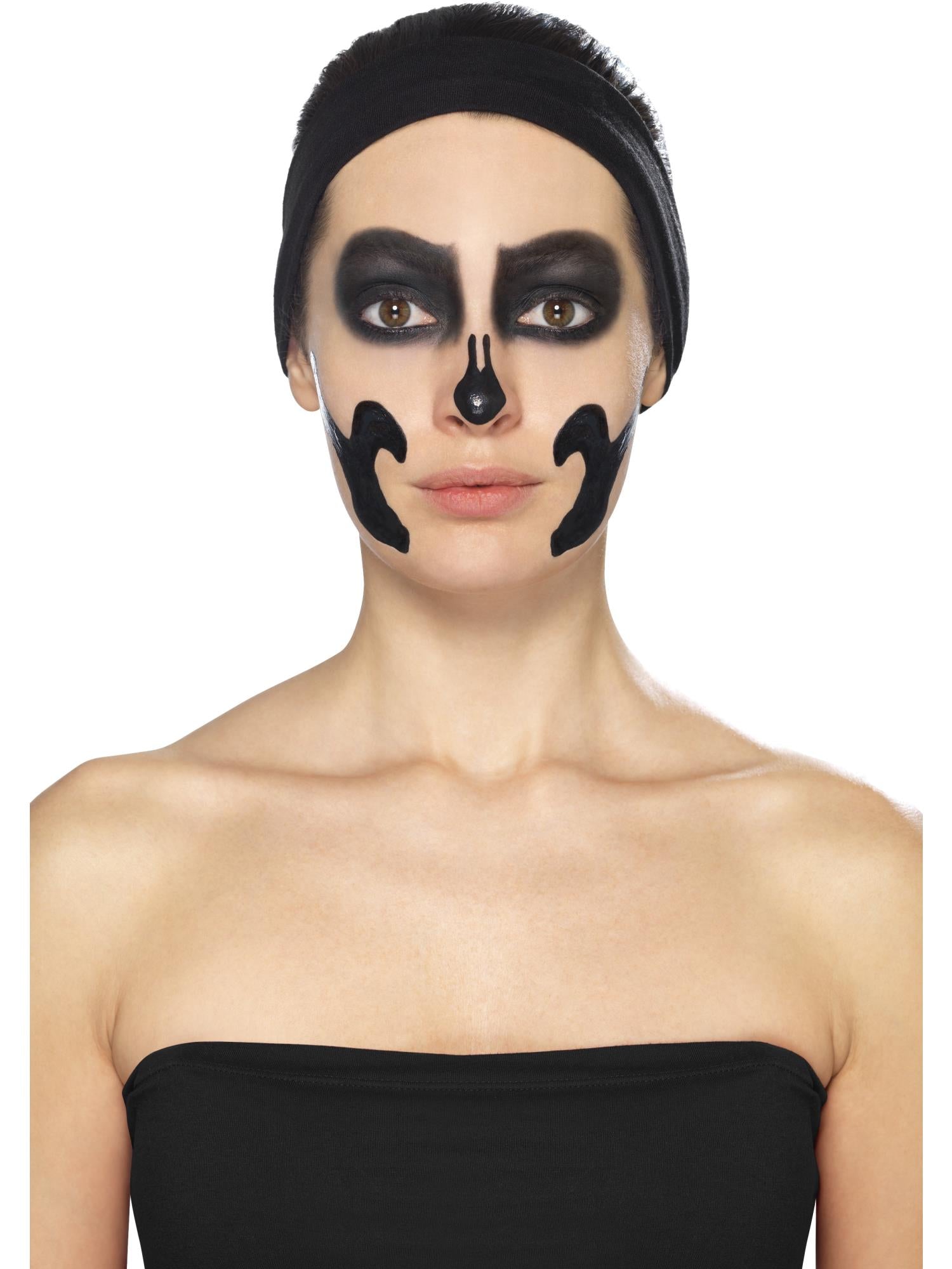 Smiffys Make-Up FX, Skelett-Flüssiglatex-Set,