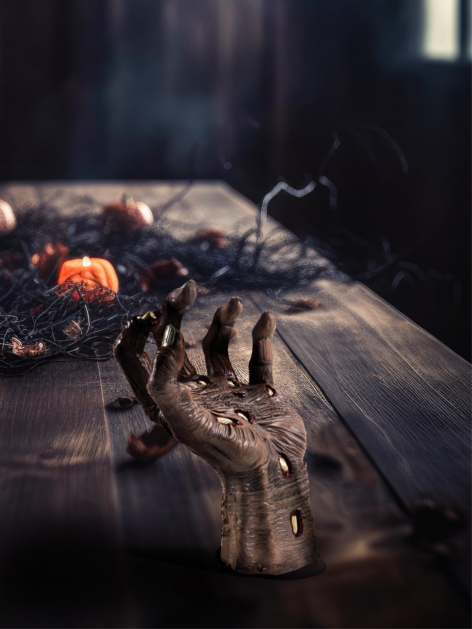 Latex Rotting Zombie Hand Prop, Natural