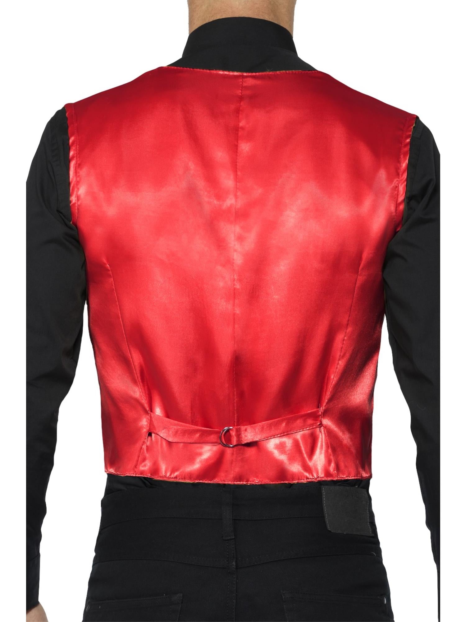 Vest met pailletten, rood