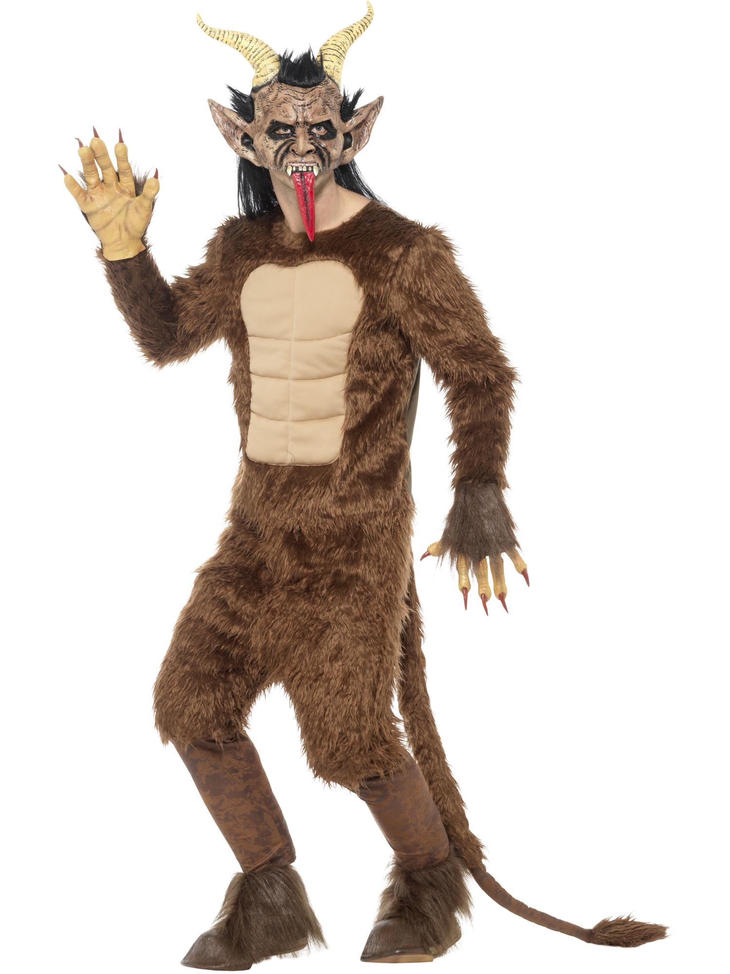 Beast / Krampus Demon Mask, Brown