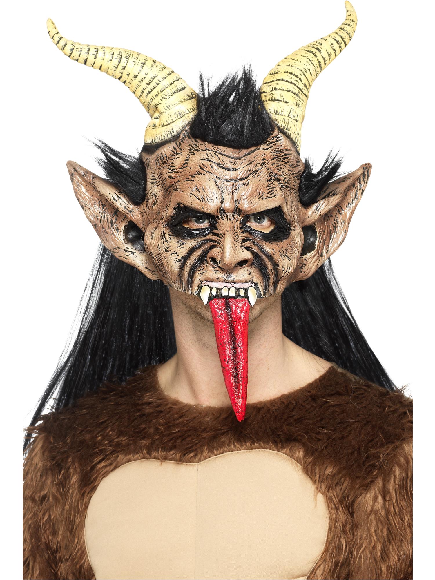 Beast / Krampus Demon Mask, Brown
