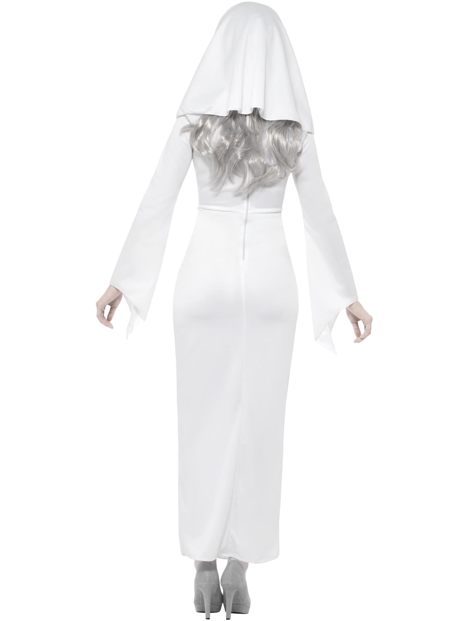 Haunted Asylum Nun Costume, White