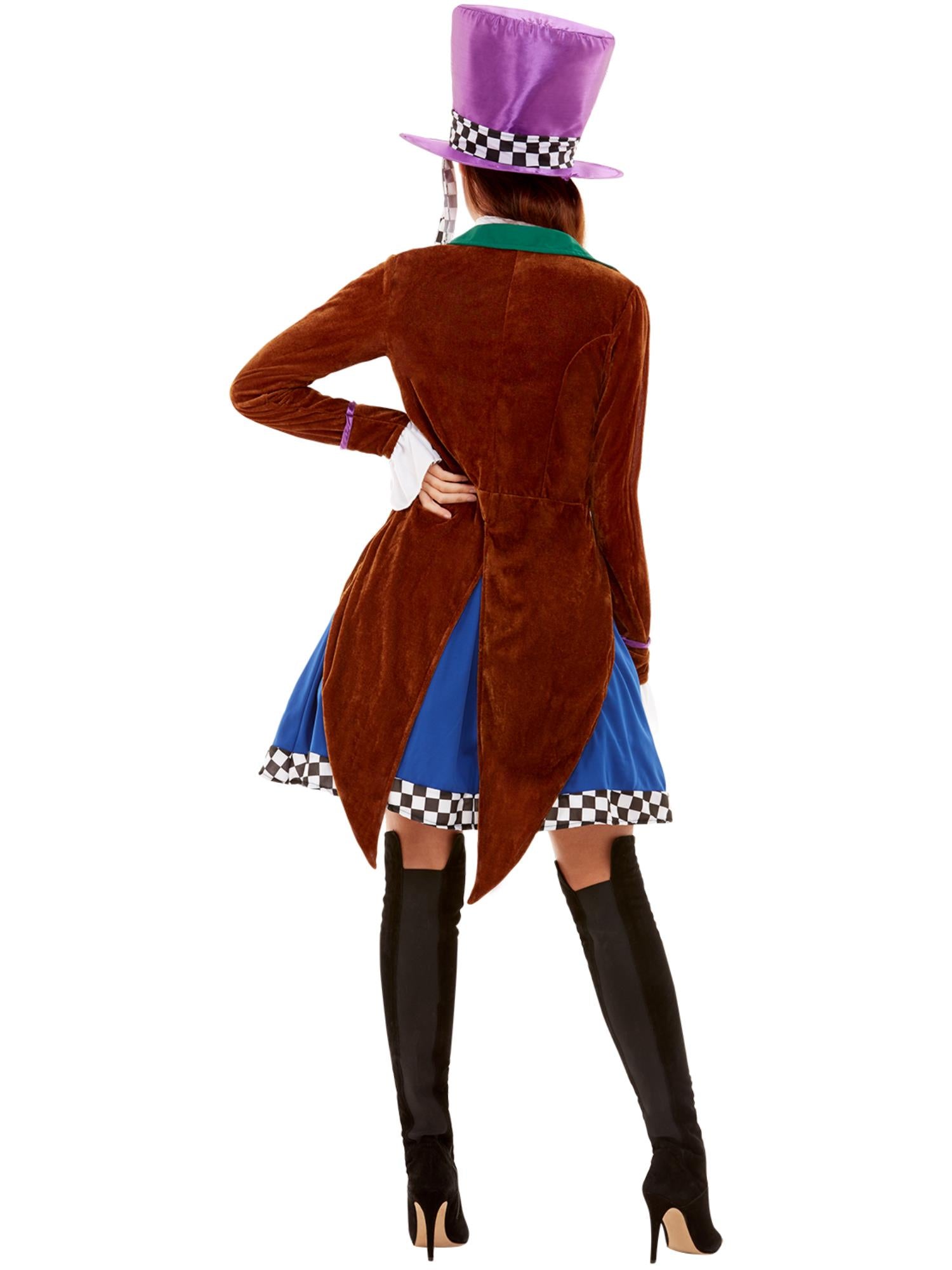 Miss Hatter Costume, Multi-Coloured
