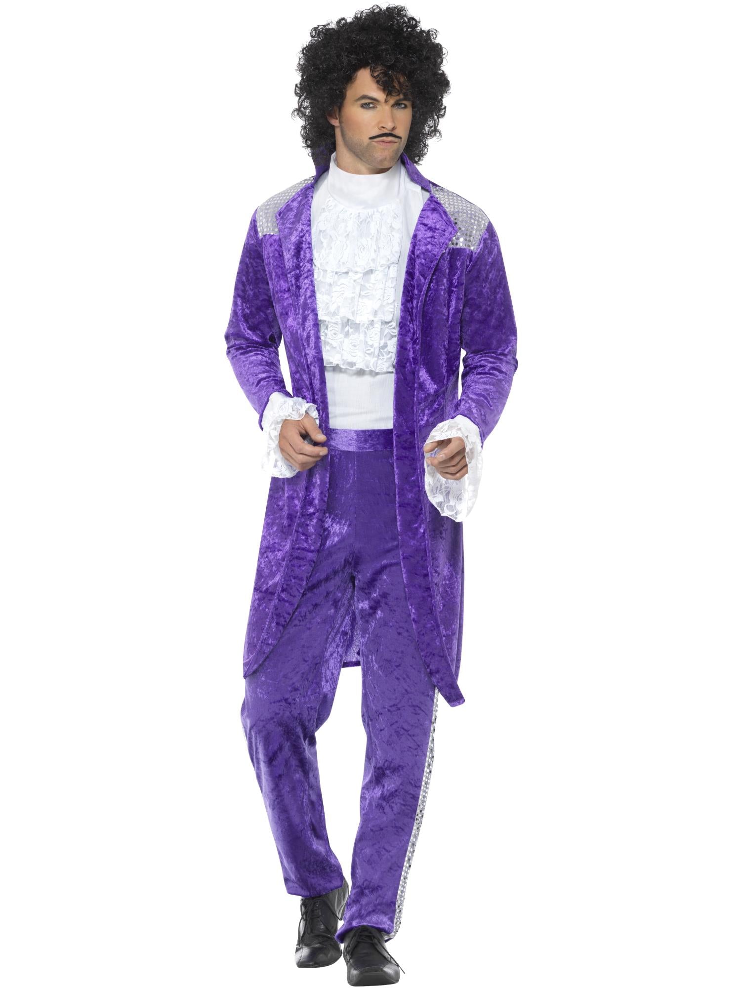 80s Purple Musician Costume, Purple