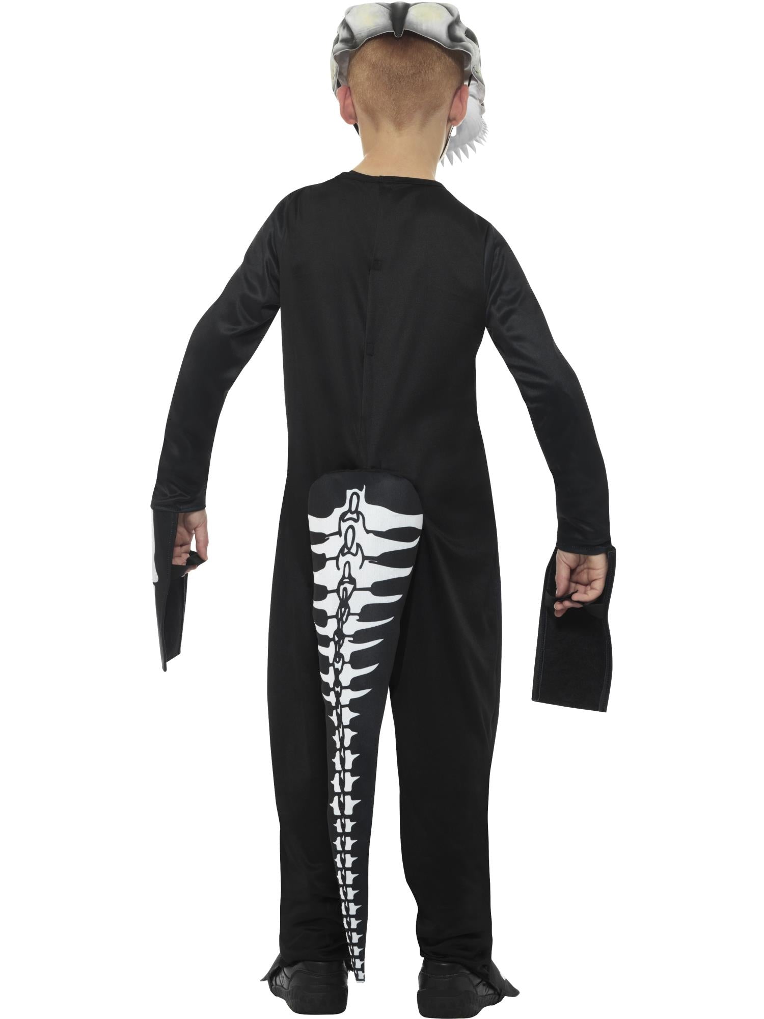 Deluxe T-Rex Skeleton Costume, Bodysuit, Black