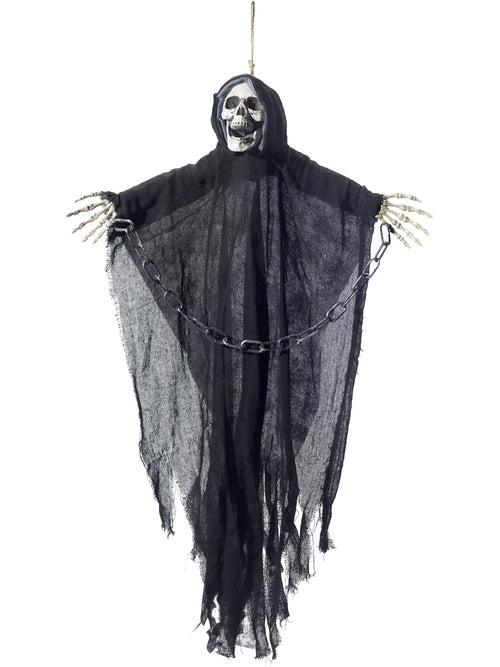 Hanging Reaper Skeleton Decoration, Black