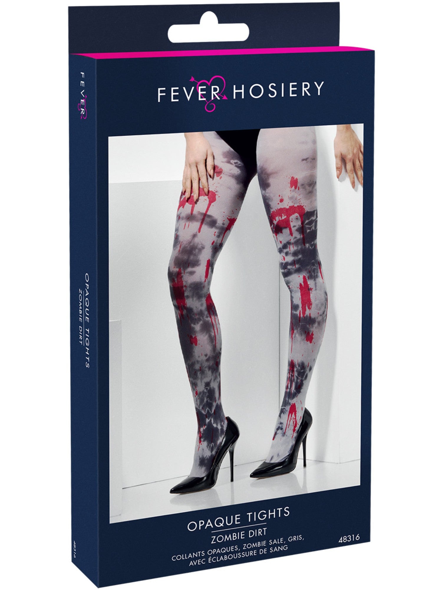 Opaque Tights, Zombie Dirt, Grey