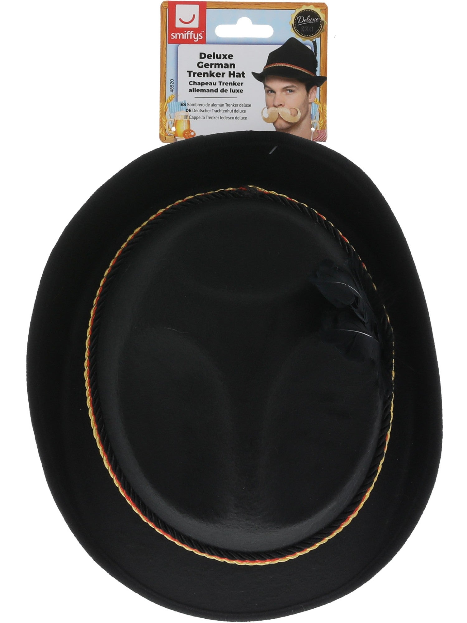 Deutscher Trenkerhut in Deluxe-Ausführung, schwarz