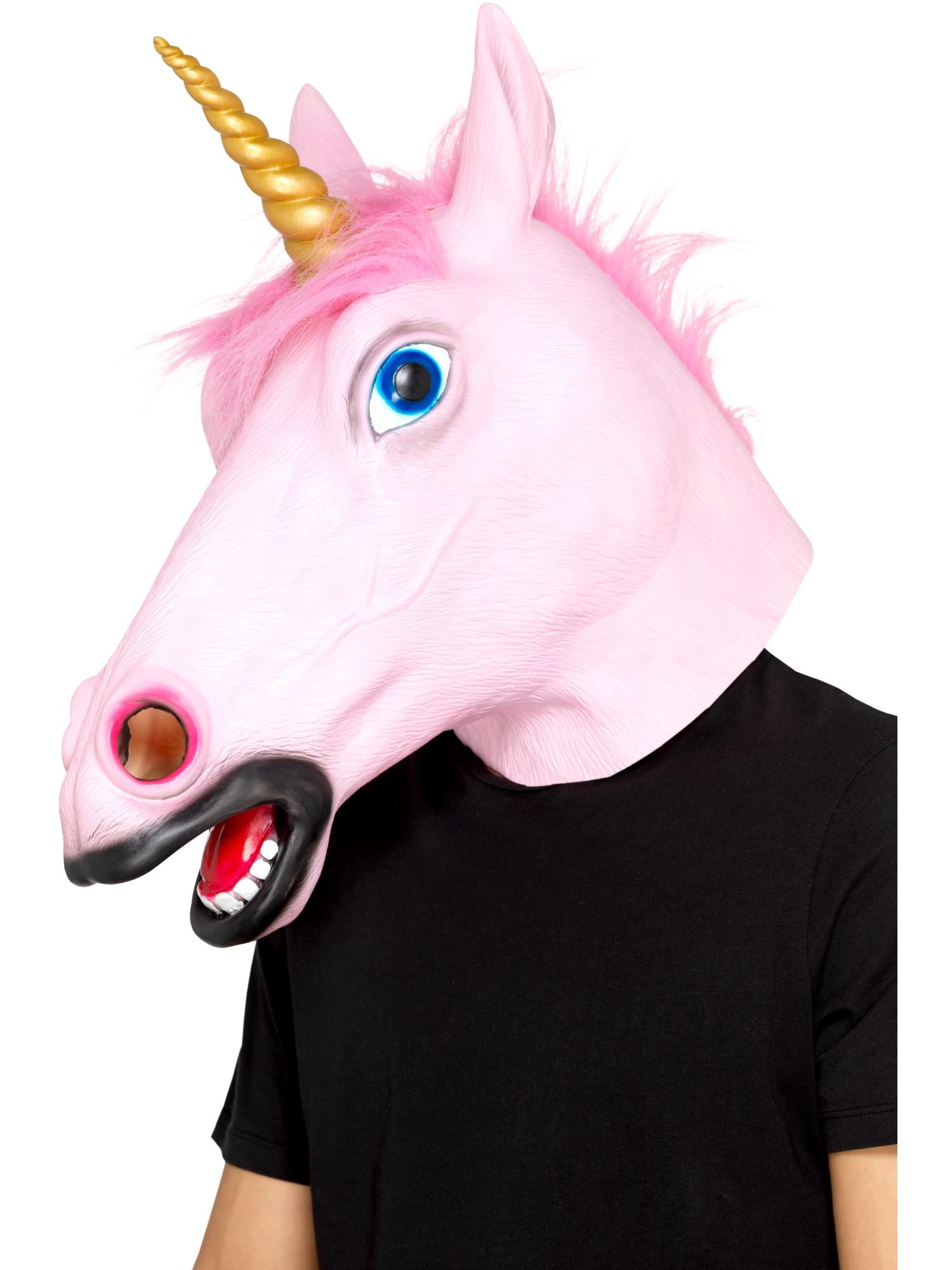 Unicorn Latex Mask, Pink