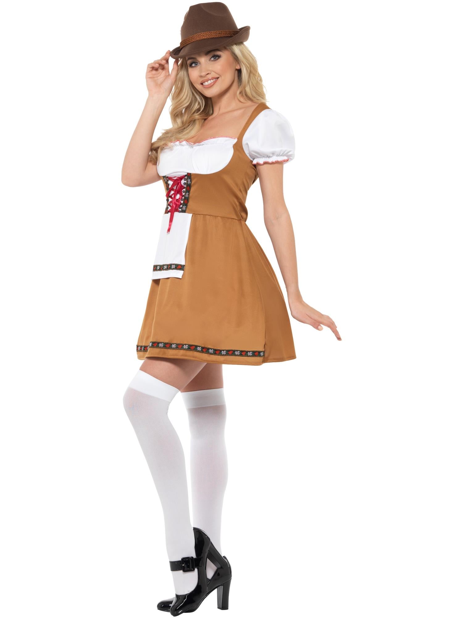 Bayerisches Bierkellnerinnen-Kostüm, braun
