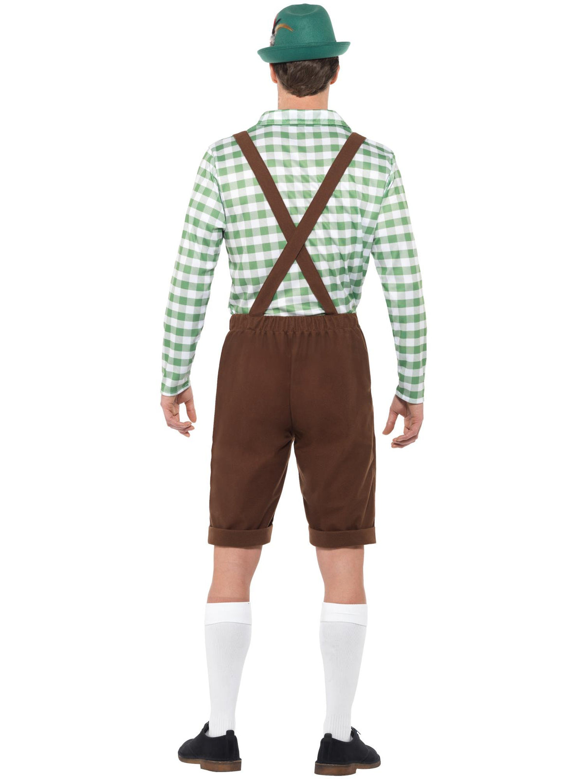 Alpine Bavarian Costume, Green & Brown