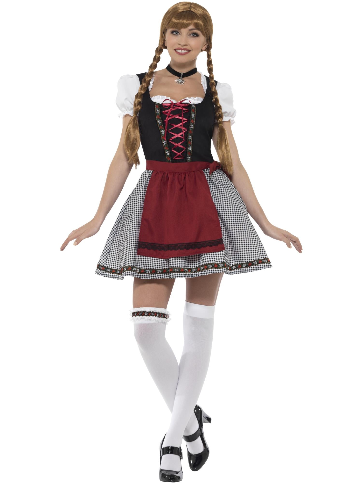 Flirty Fräulein Bavarian Costume, Black