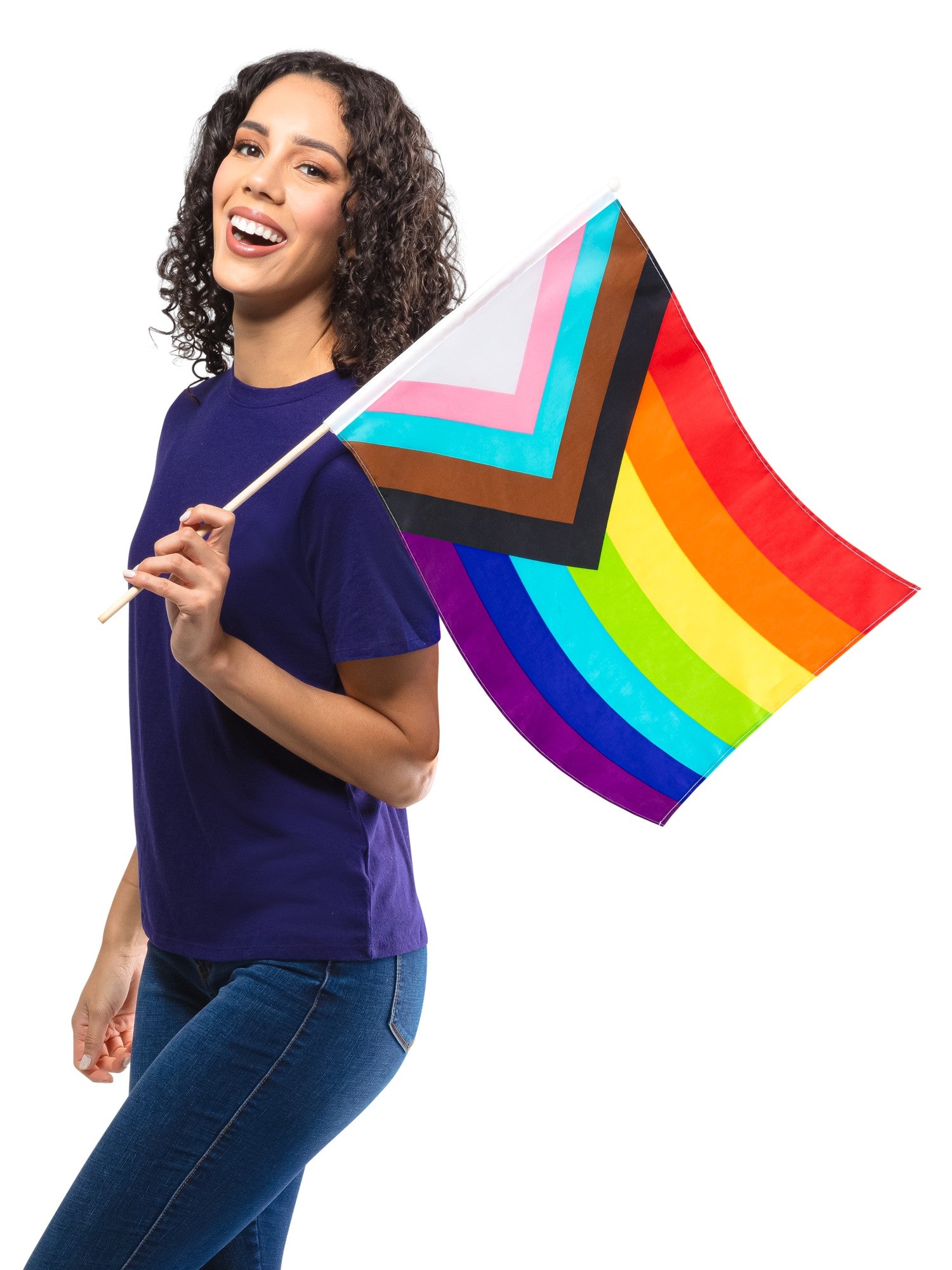 Pride – Progressive Regenbogenfahne 48 cm × 60 cm