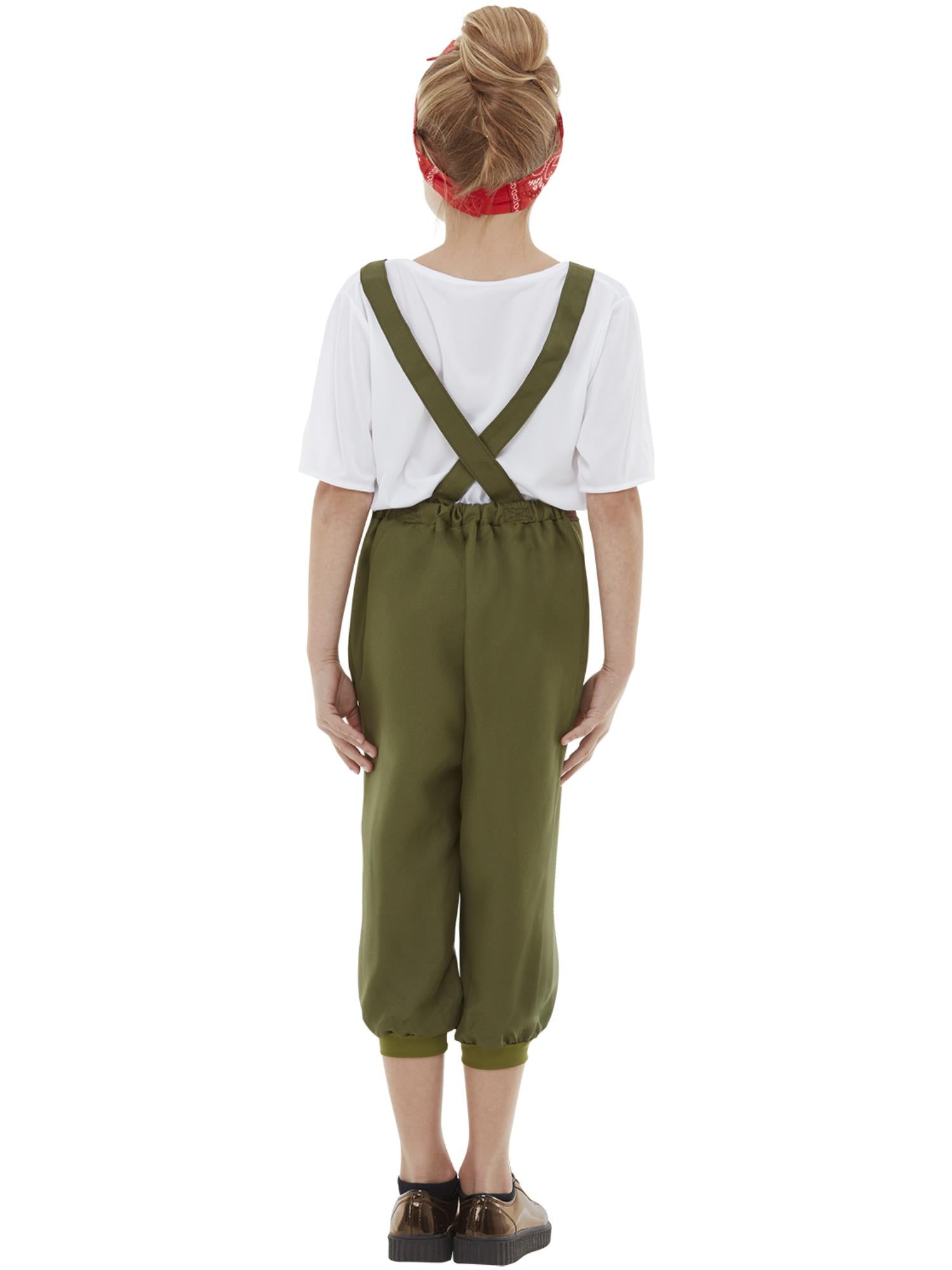 WW2 Little Land Girl Costume, Green