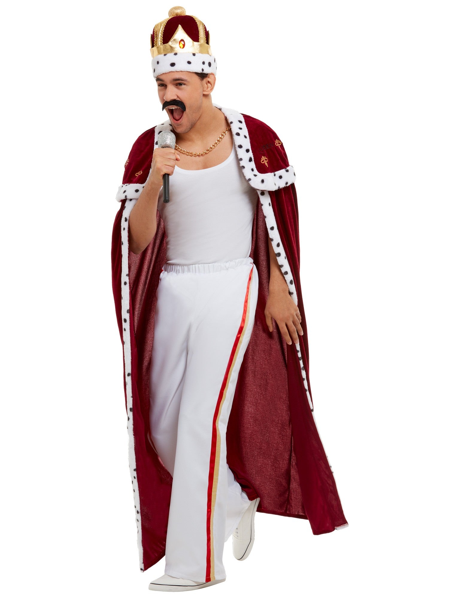Queen Deluxe koninklijk kostuum, rood
