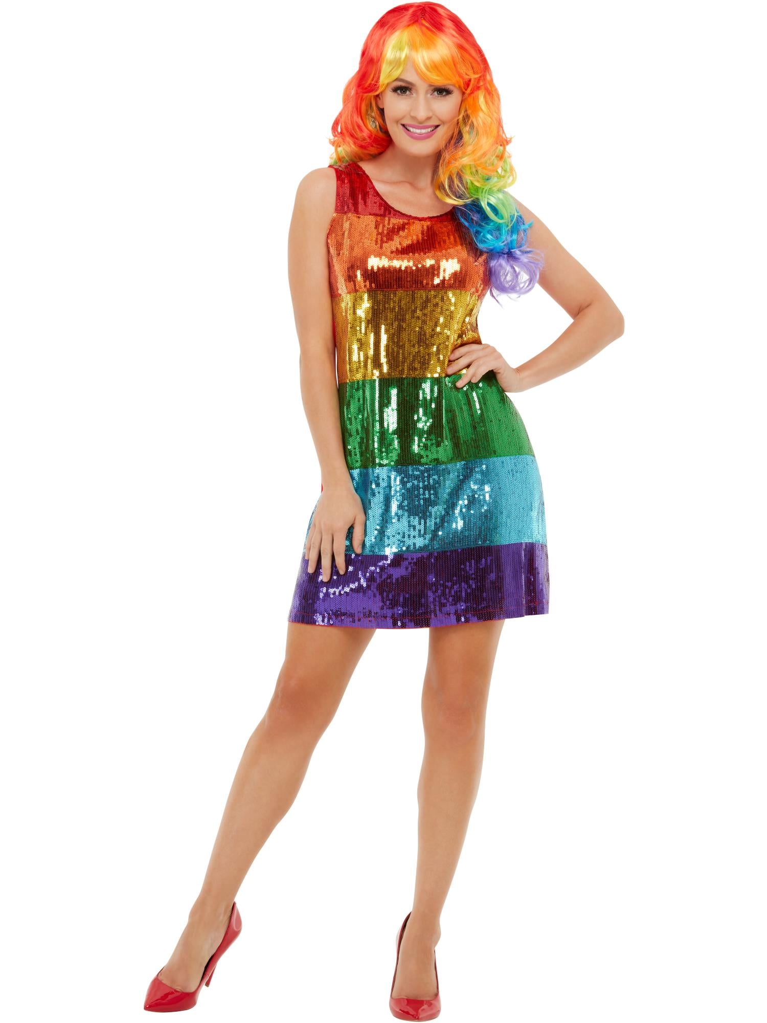 All That Glitters Rainbow Costume, Multi-Coloured