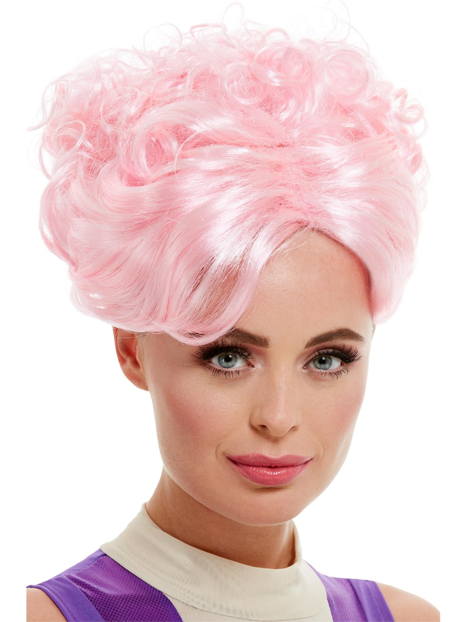 Pruik voor trapezeartiest, roze