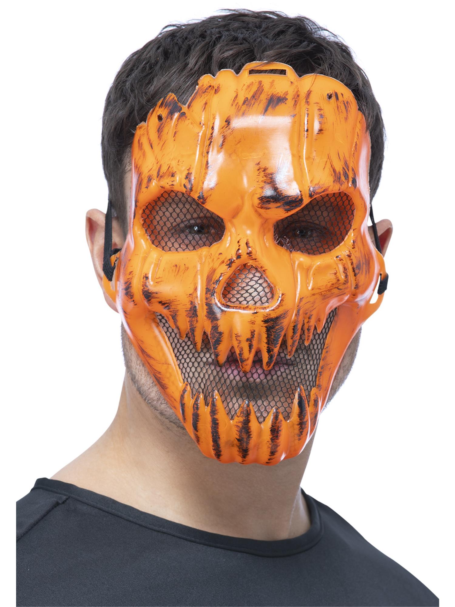 Kürbis-Maske, mit Gummiband