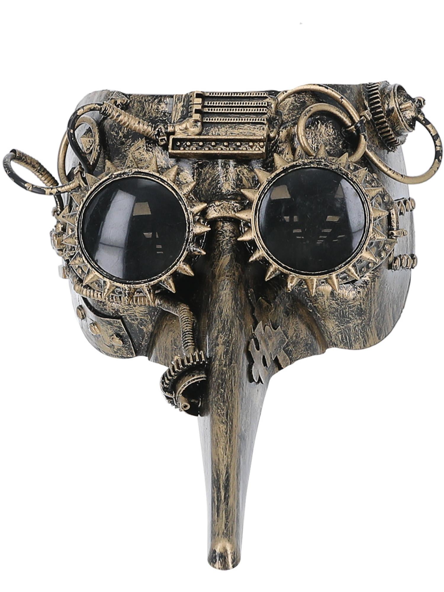 Victoriaans steampunk-masker van een pestarts