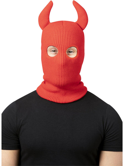 Devil Balaclava Ski Mask, with Horns