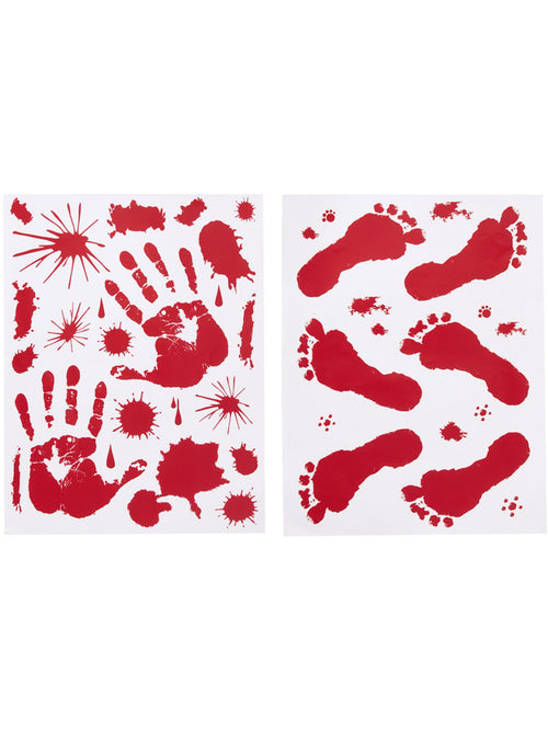 Bloody Floor & Window Stickers, 1 Sheet