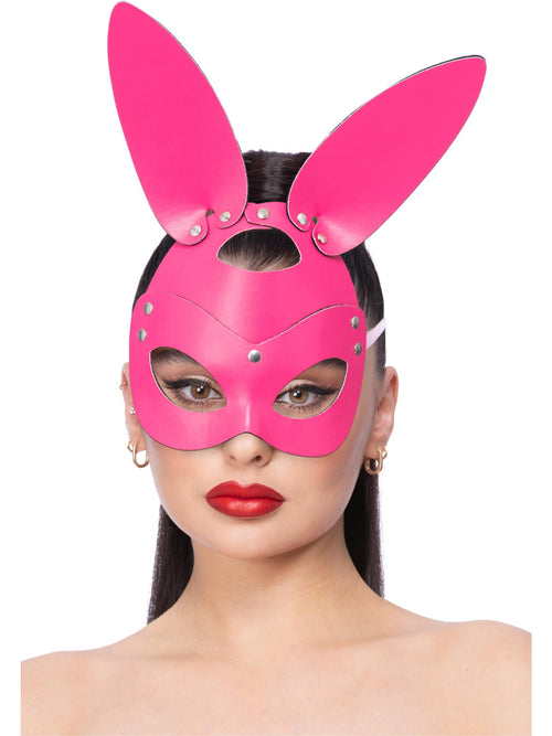 Fever Pink Mock Leather Rabbit Mask
