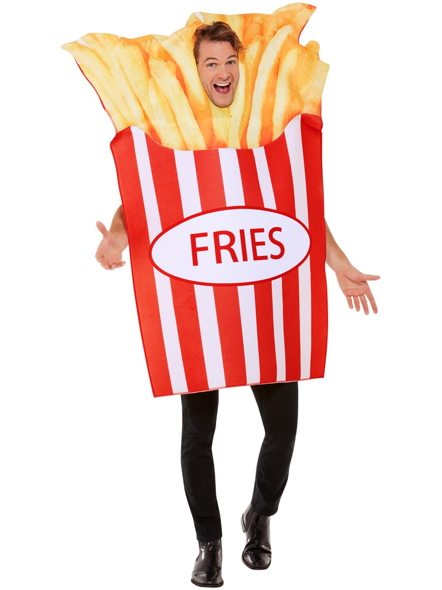 French Fries Costume, Red & White