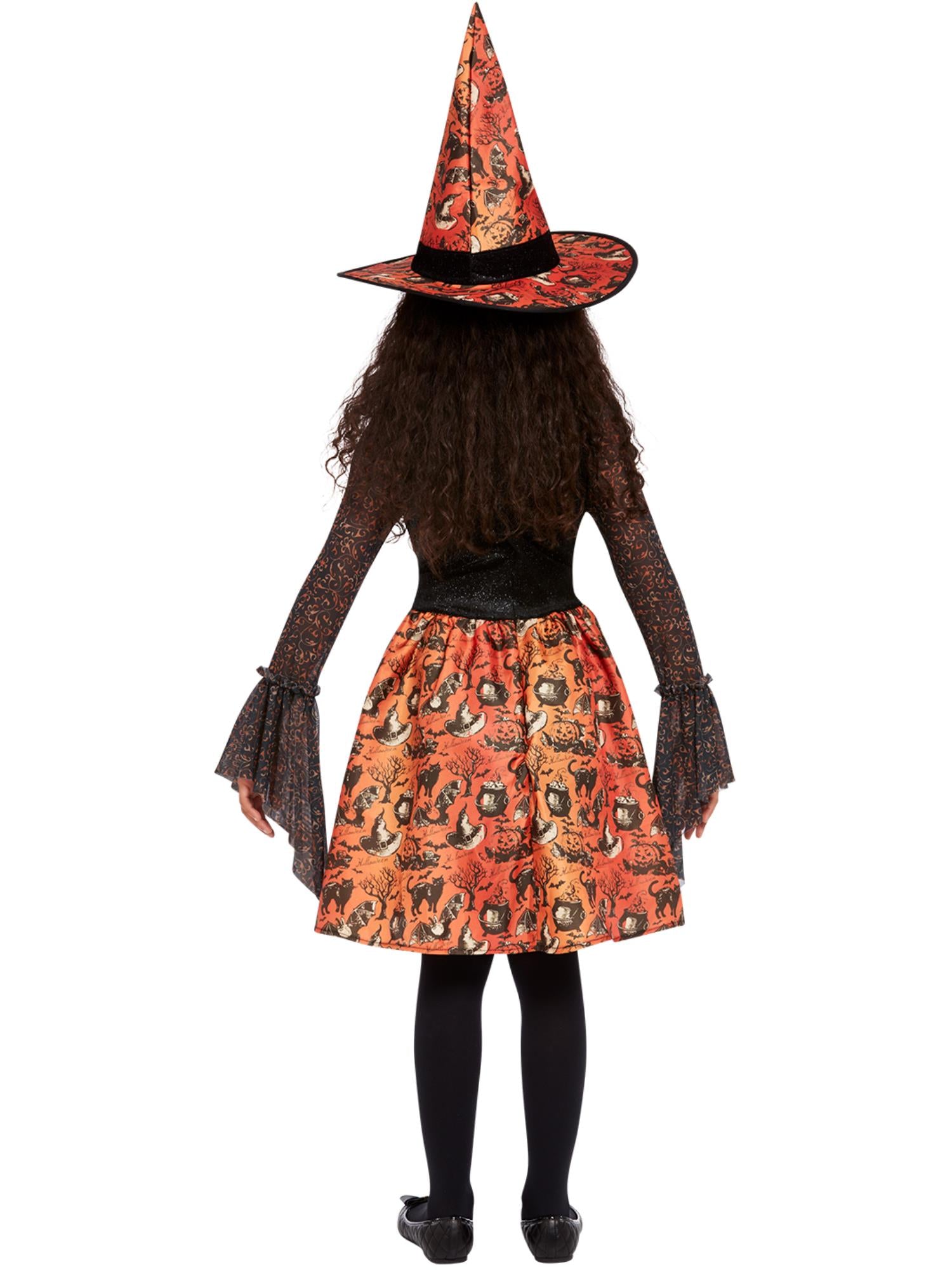 Vintage Witch Costume, Orange