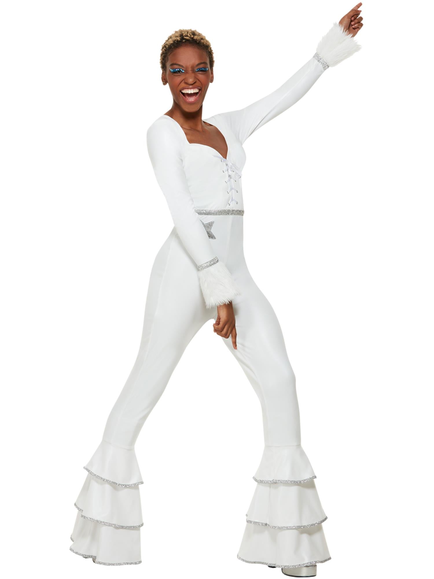 70s Deluxe Glam Costume, White
