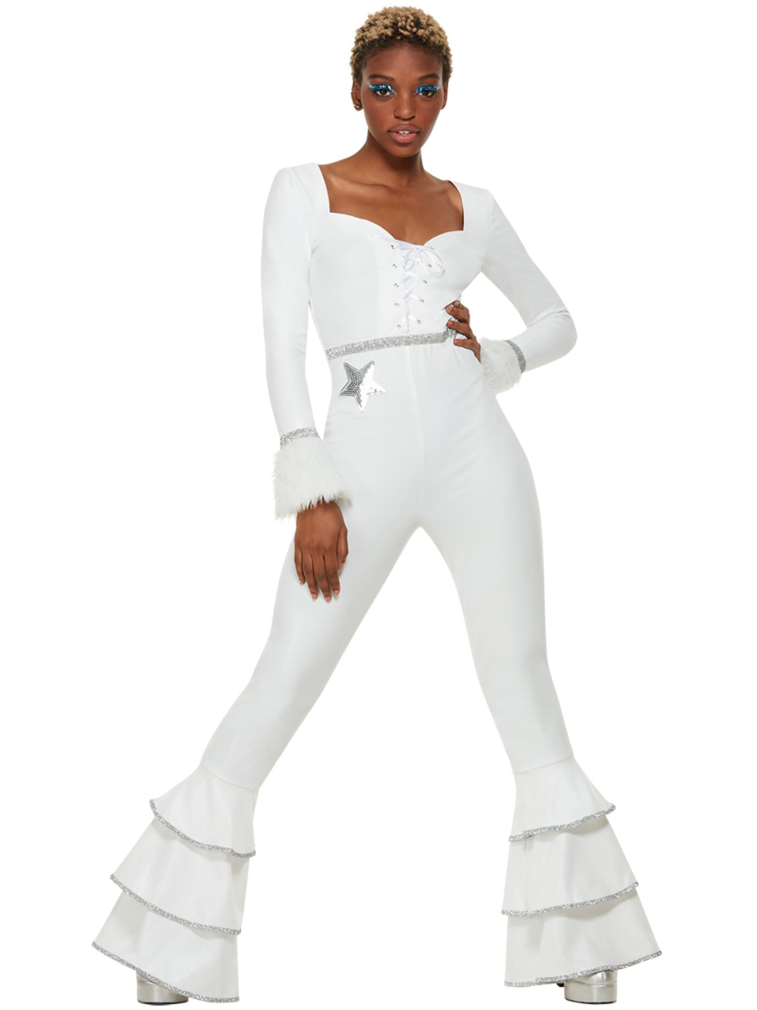 70s Deluxe Glam Costume, White