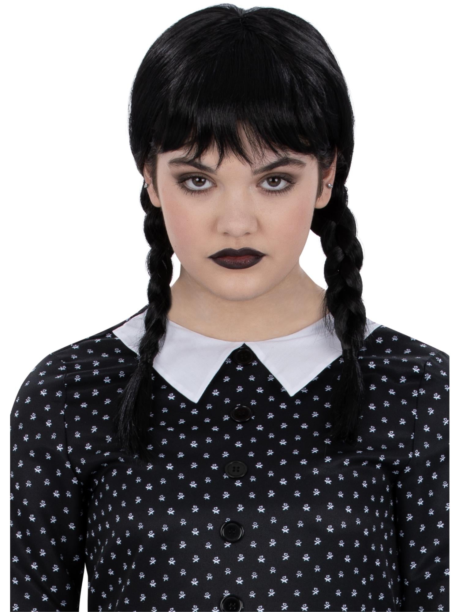 Kids Gothic School Girl Wig
