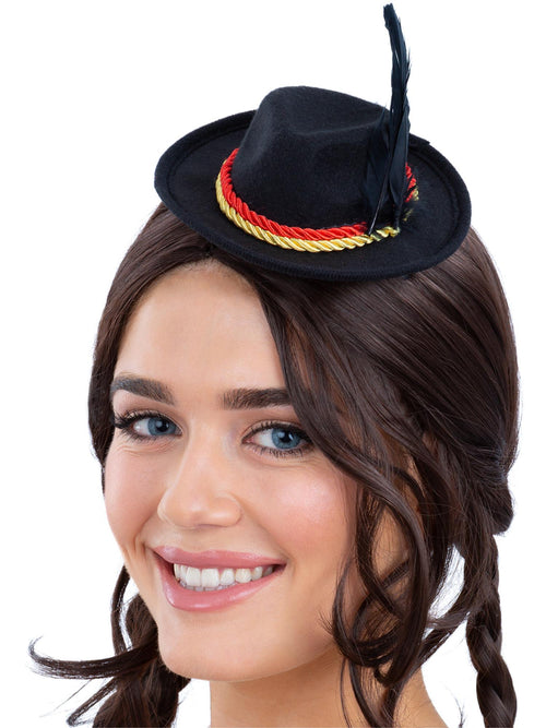 Mini Bavarian Trenker Hat, Black