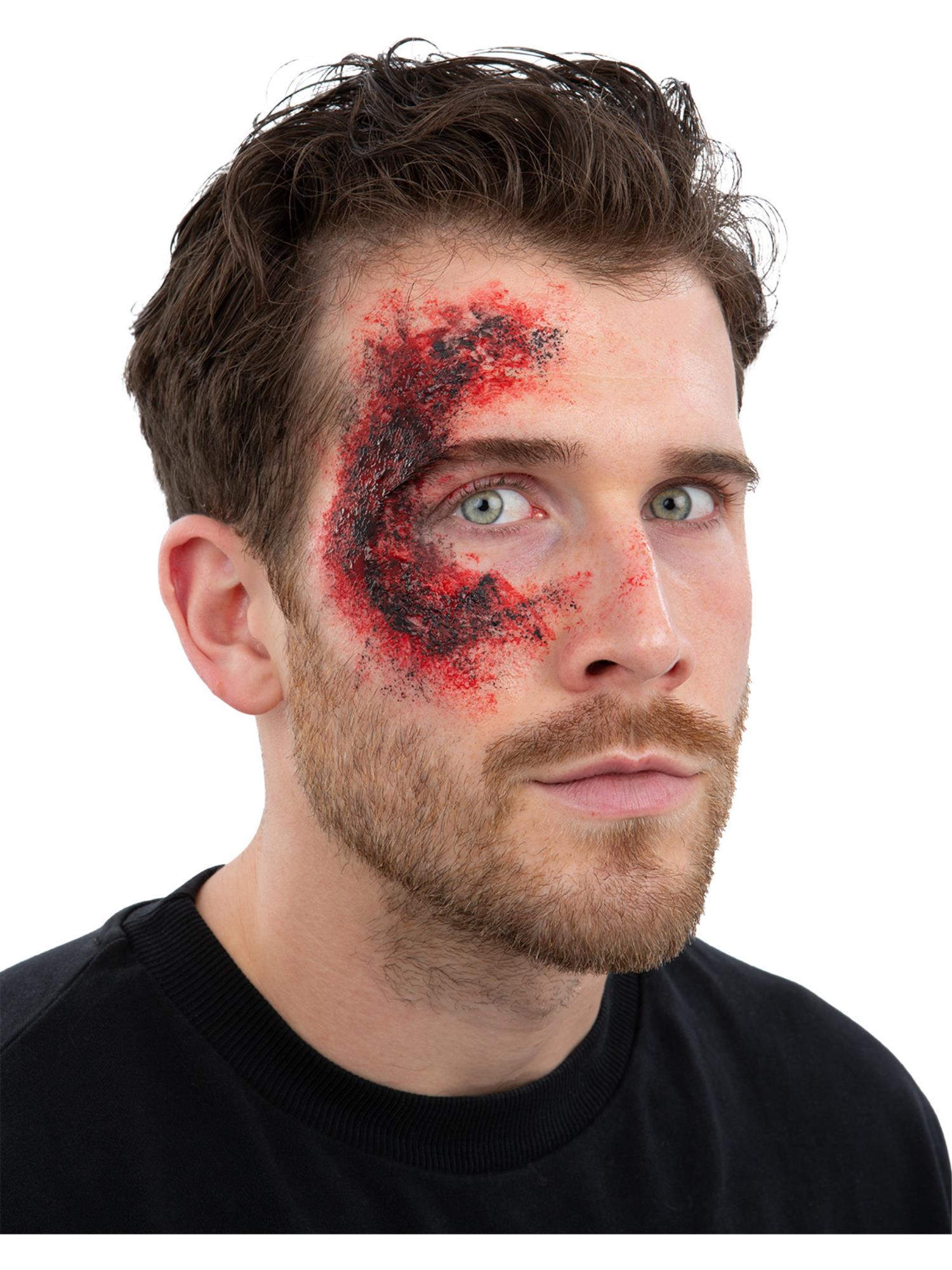 Smiffys Make-Up FX, Set für verbrannte Haut, 20 g „Scab Blood“