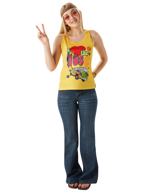 I Love The 70's Vest Top