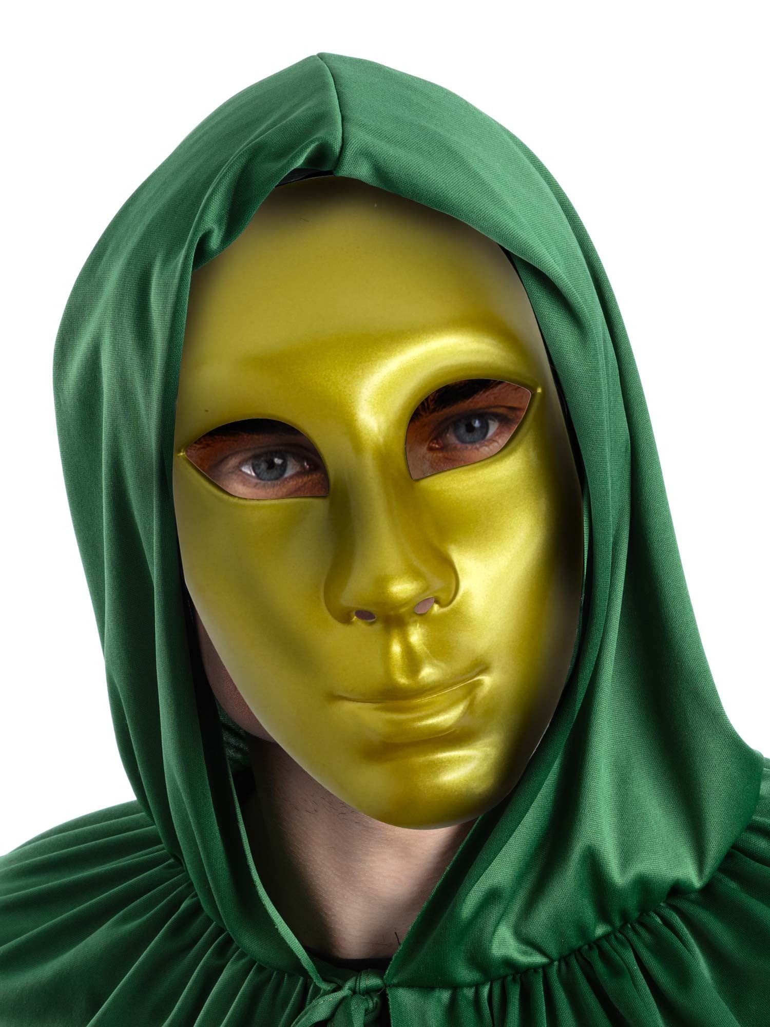 Gold Robot/Mime Masquerade Mask