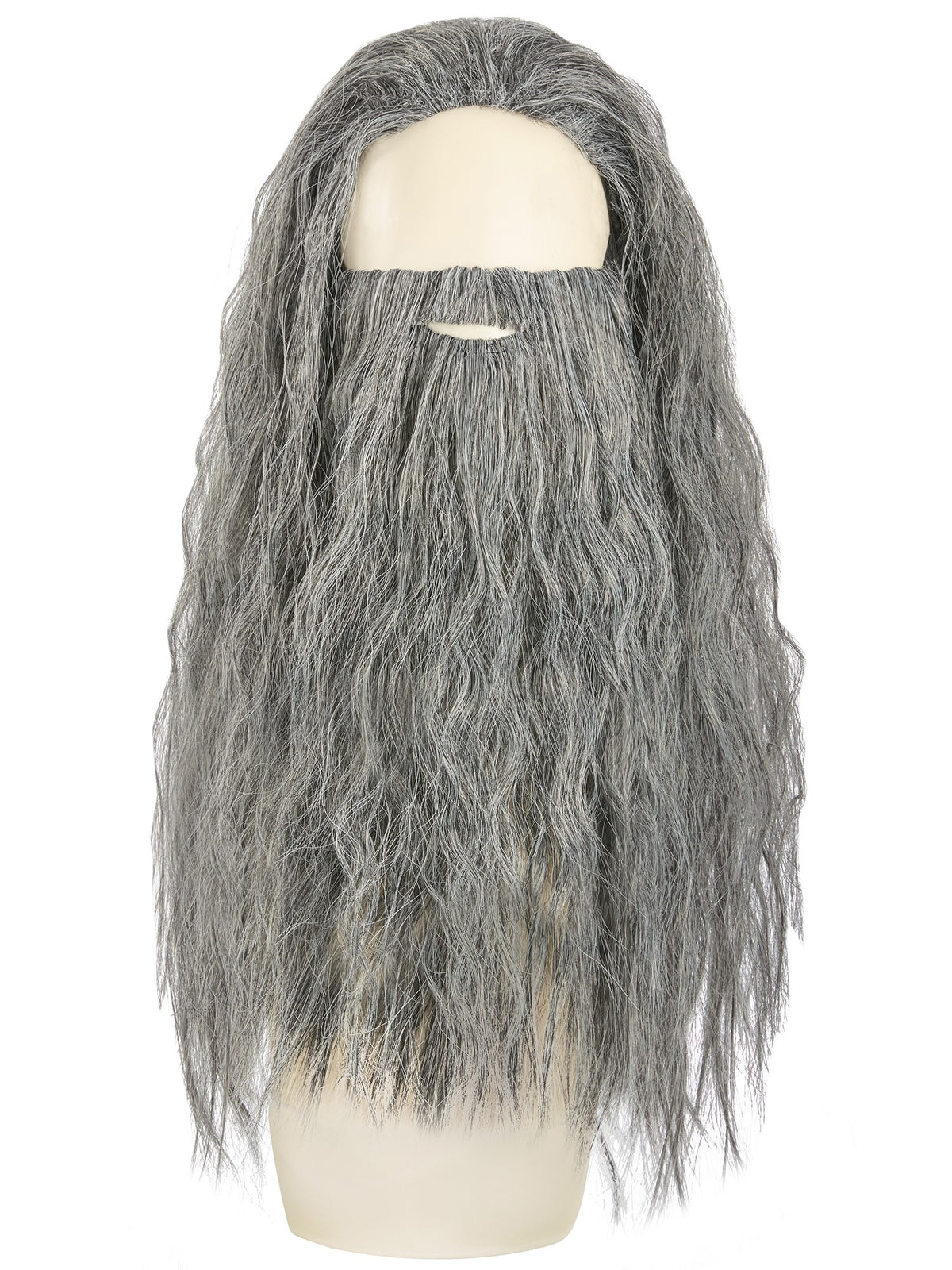 Sorcerer/Wizard Wig & Beard Set, Grey