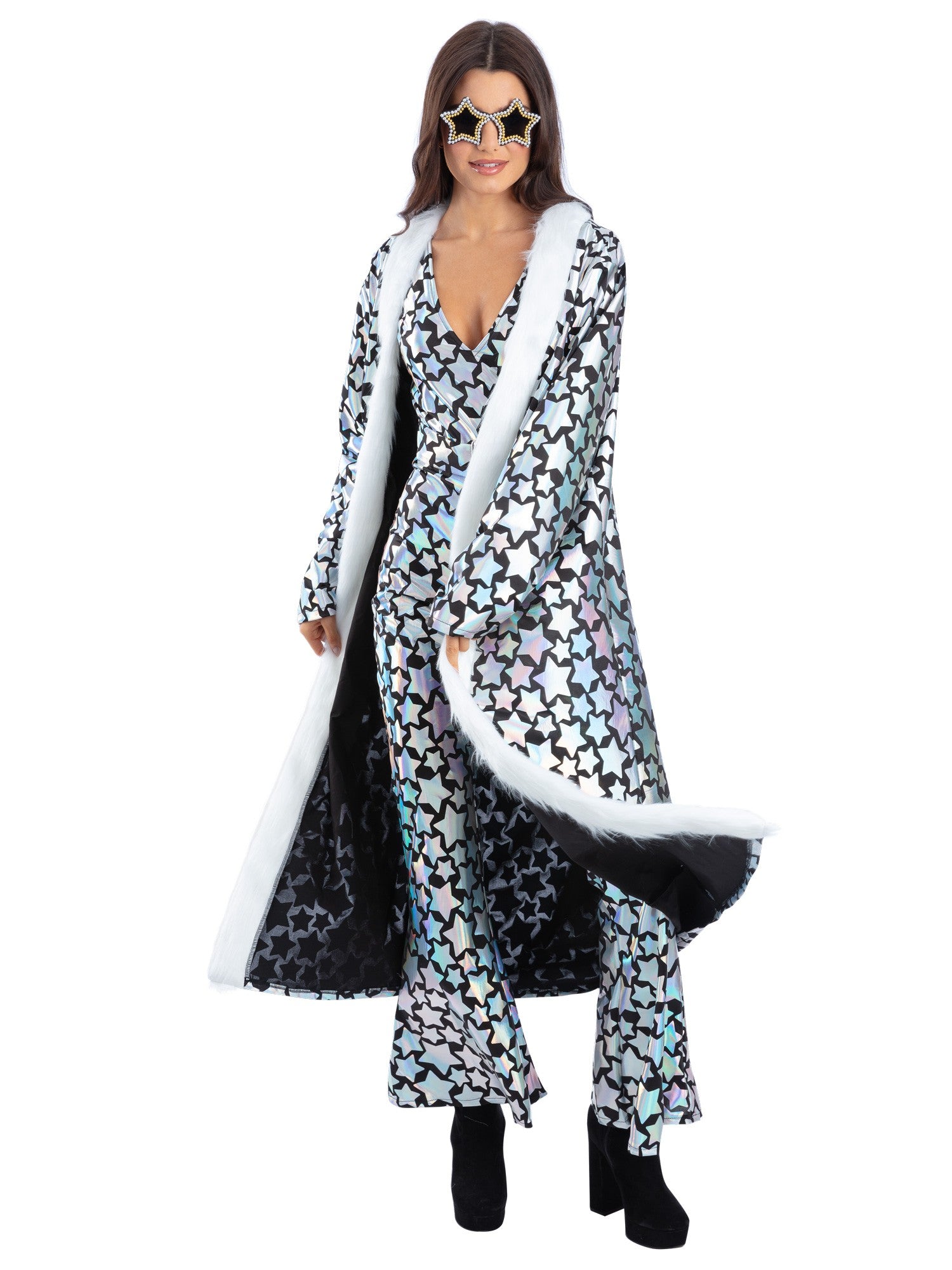 Unisex-Mantel „Star Gazer“, holografisch schillernd