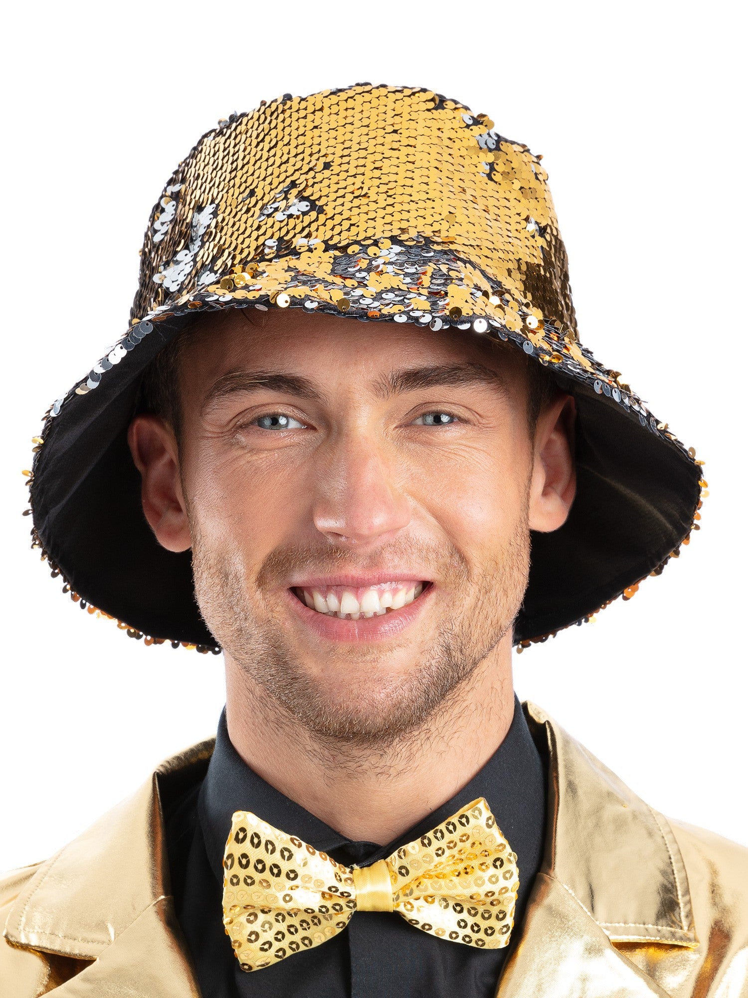 Gold & Silver Sequin Bucket Hat
