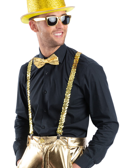 Metallic Gold Sequin Party Set