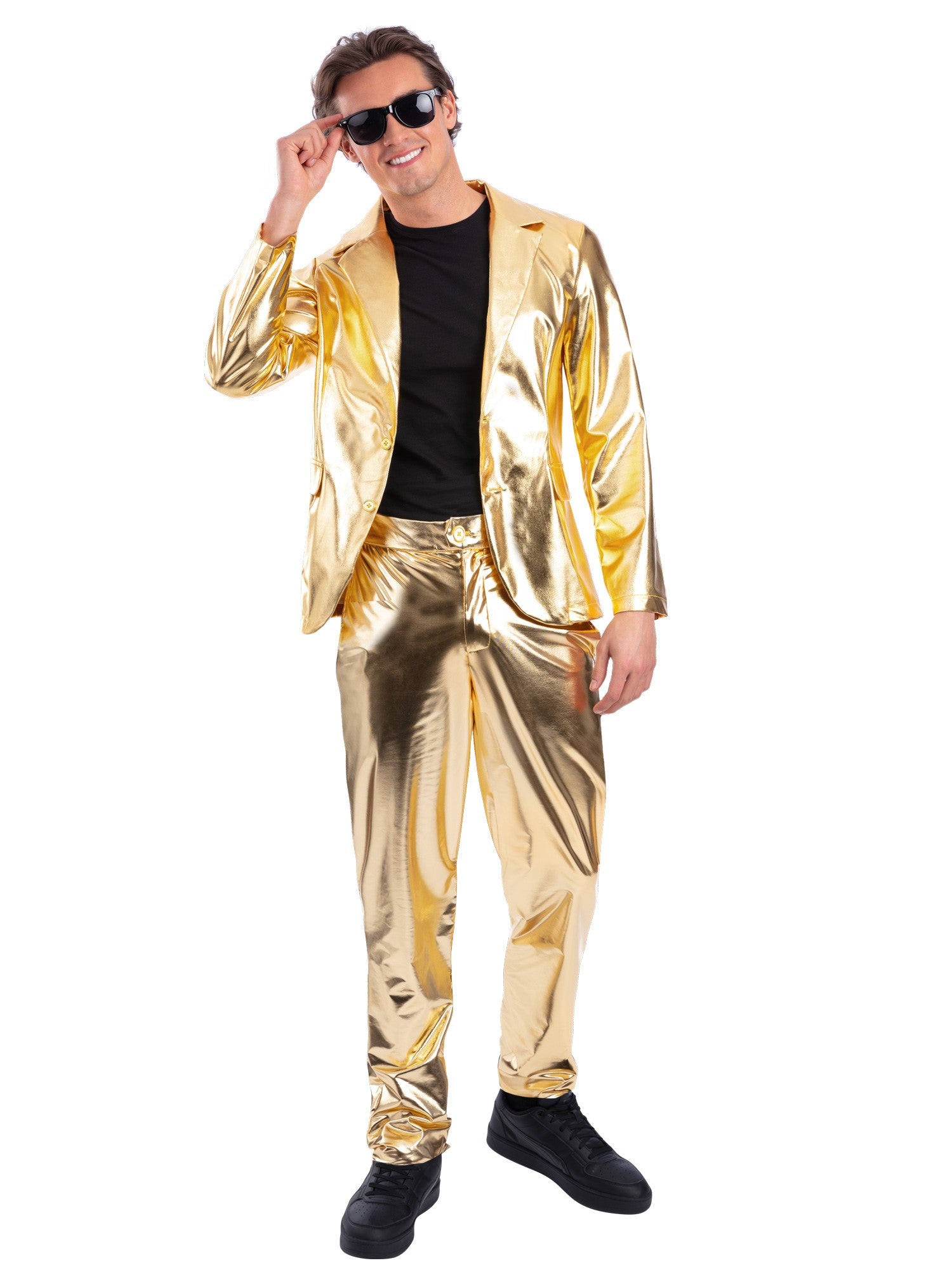 Jacke in 24-Karat-Gold, Metallic-Gold